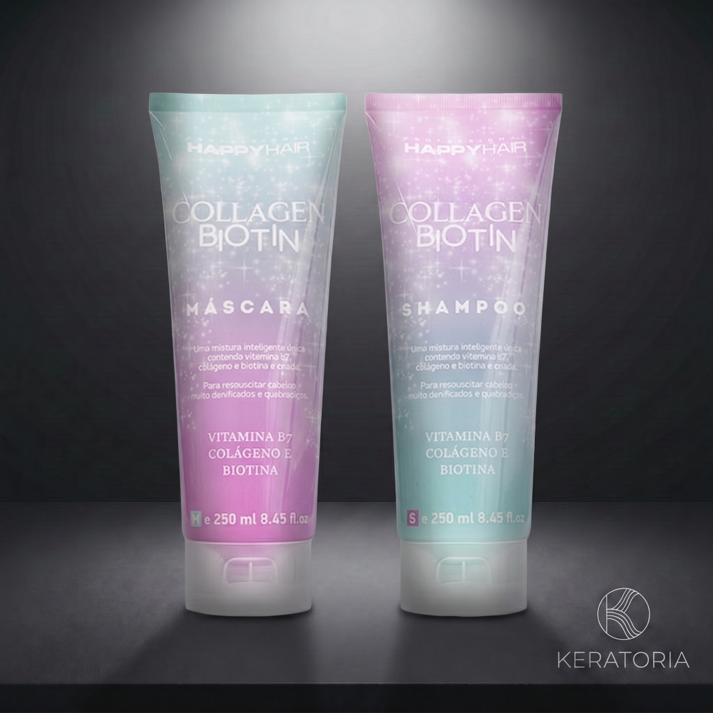 Комплект Happy Hair Collagen & Biotin шампунь + маска 250/250 мл