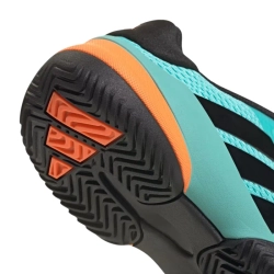 Детские теннисные кроссовки Adidas Barricade K - flash aqua/core black/lucid orange