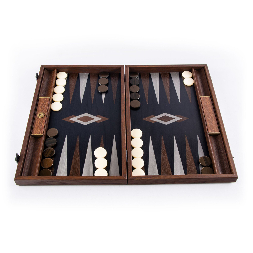 Нарды BACKGAMMON Нарды с боковыми стойками Manopoulos Коричневый
