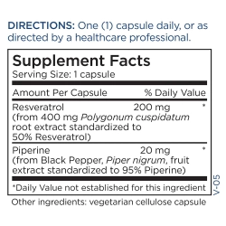 Metabolic Maintenance® Resveratrol with Piperine