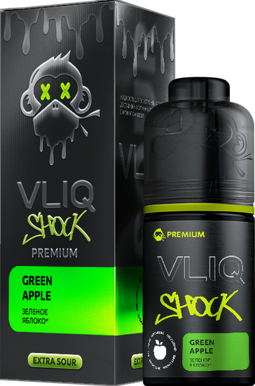 Ароматизатор VLIQ Shock Premium (12 мл / 30 мл) Зеленое яблоко