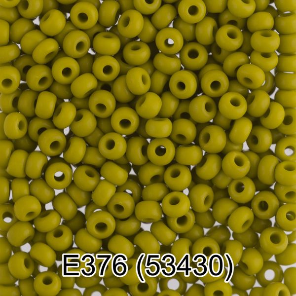 Бисер Gamma 10/0 (2.3 мм), 50 г, E376 оливковый, 53430, круглый 5