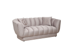 Диван Garda Decor Фабио(Fabio) двухмест. велюр бежевый Colt1001-SERROS 182*95*72 см