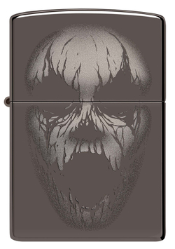 Зажигалка Zippo Screaming Monster с покрытием Black Ice®, латунь/сталь, черная, 38x13x57 мм