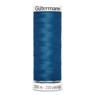 Нить Sew-All 200 м, Gutermann, 966 св.синяя бирюза