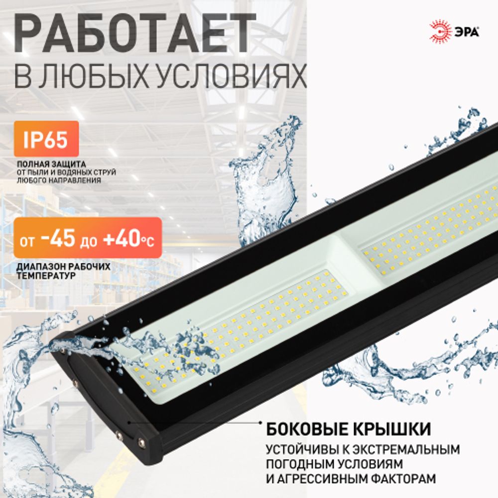Светильник светодиодный ЭРА SPP-403-0-50K-150 150Вт 5000K IP65 | Светильники для высоких пролетов (хайбеи)