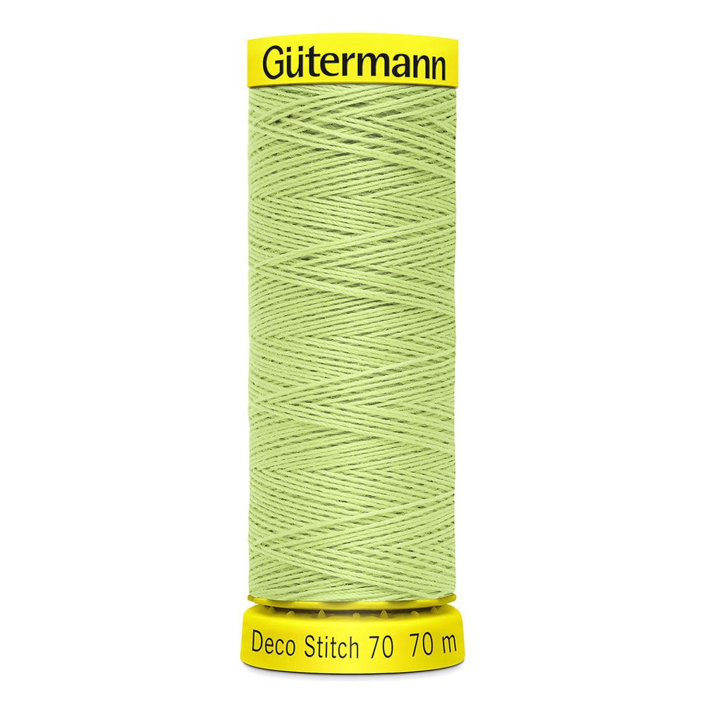 Нитки отделочные Gutermann Deco Stitch 70 (70 метров), 5 кат. | 152 бл.салатовый