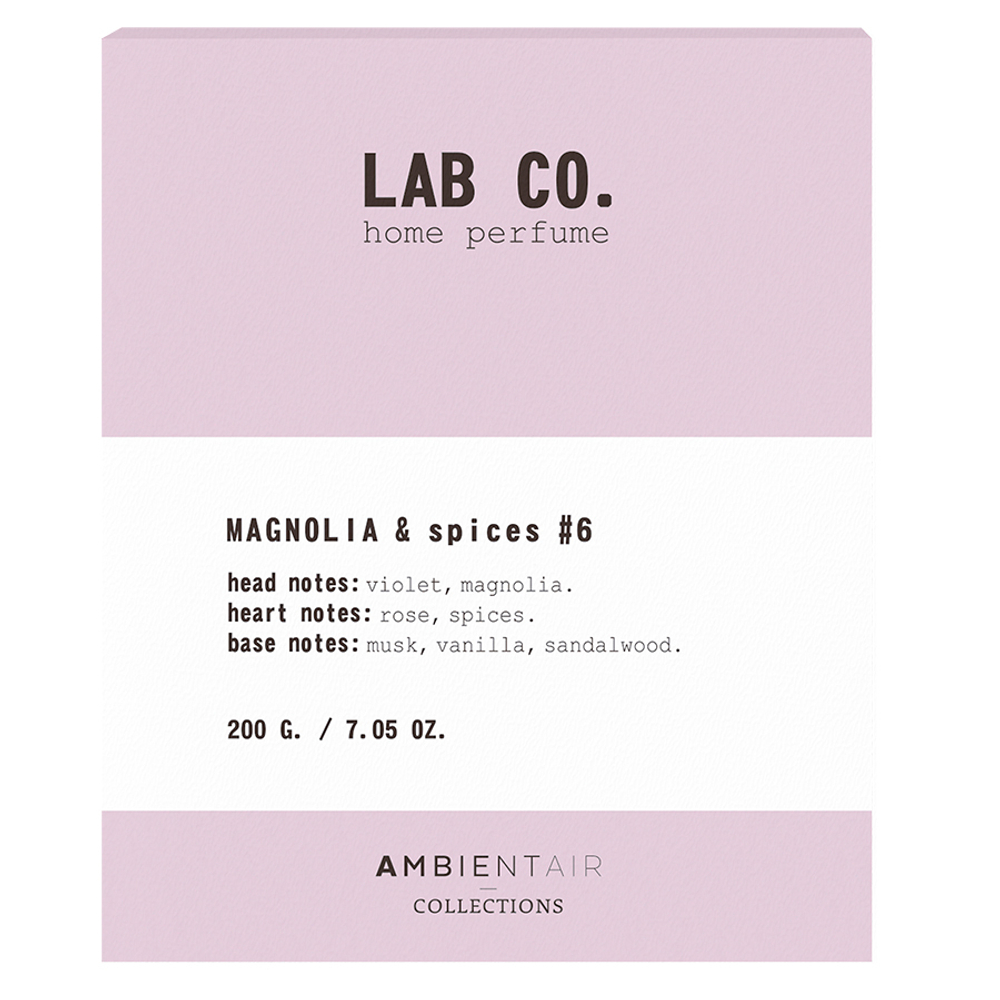 Свеча ароматическая 40ч Ambientair Lab Co Магнолия и специи
