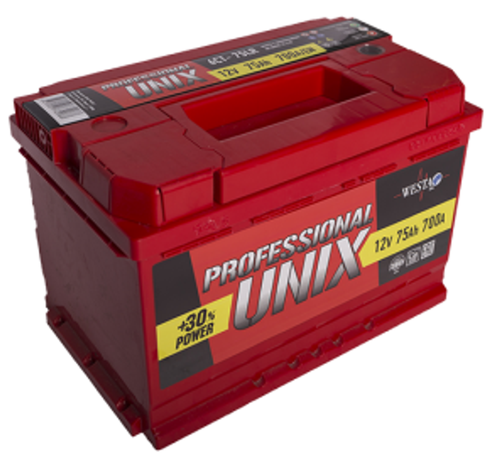 UNIX PROFESSIONAL 6СТ- 75 аккумулятор UNIX PROFESSIONAL 6СТ- 75 аккумулятор