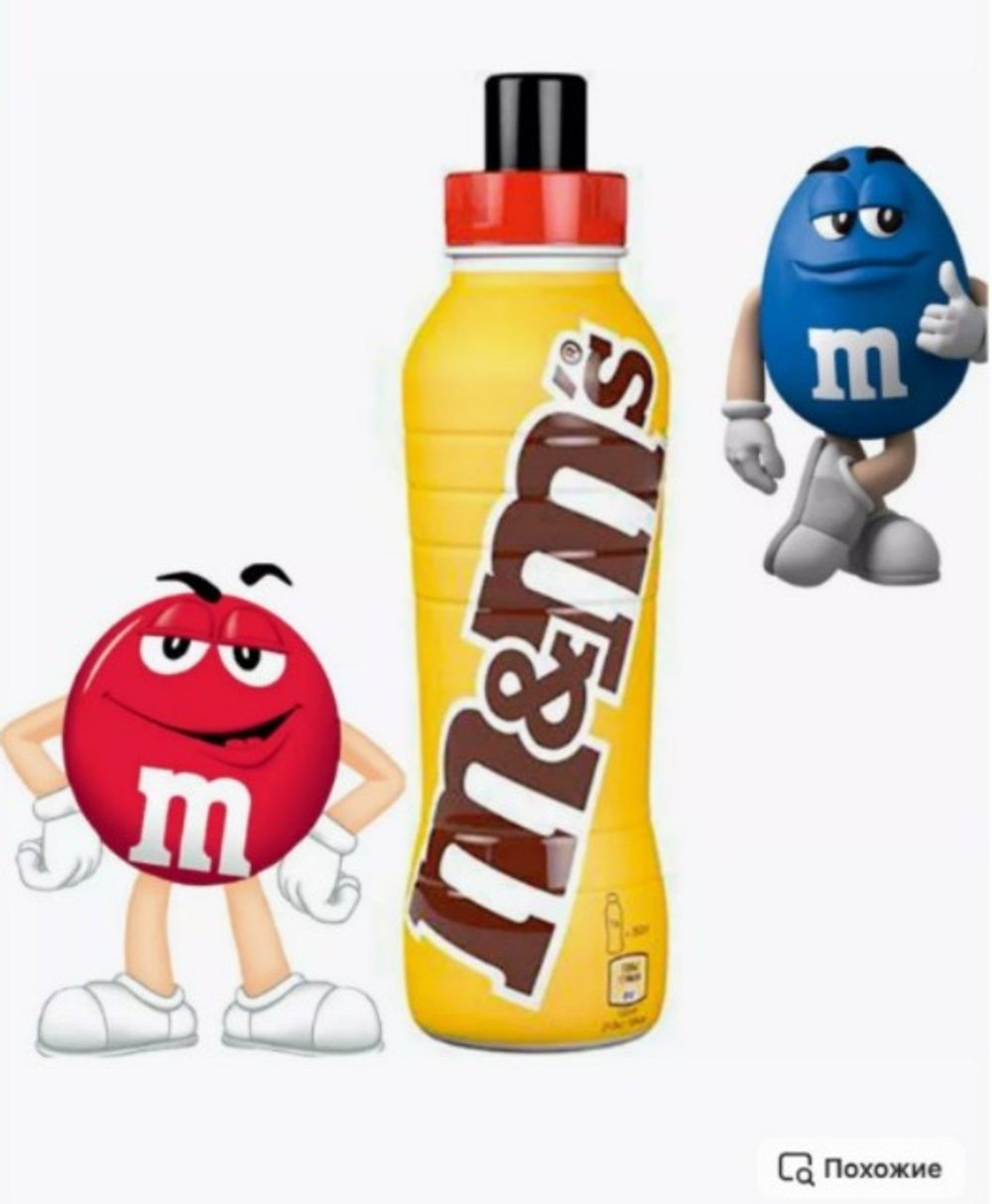 Молочн. кокт. Дринк M&MS желтый 350мл*8шт