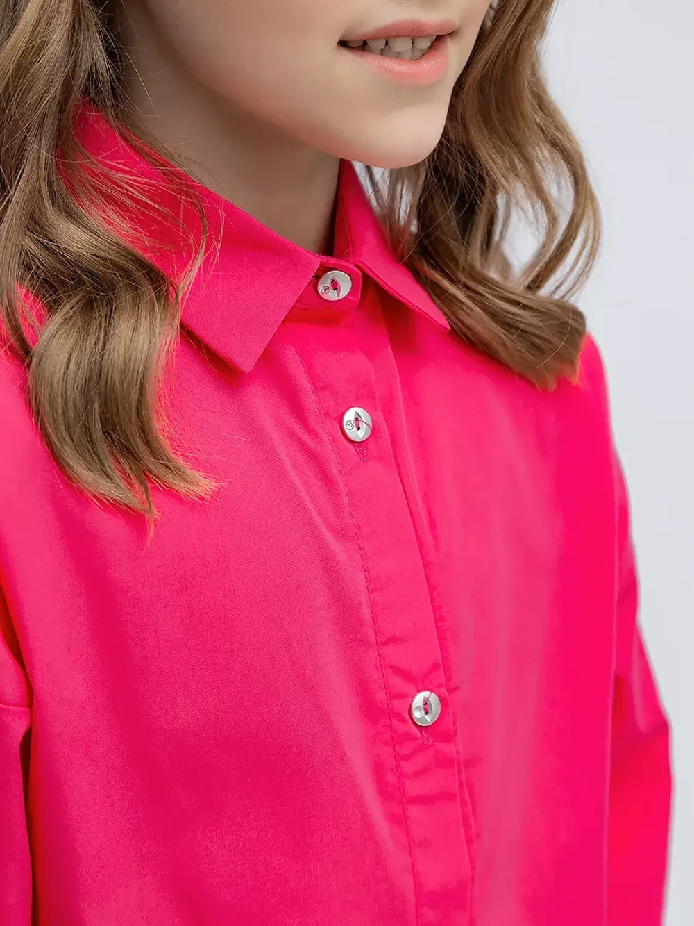Школьная рубашка классическая oversize