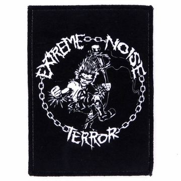 Нашивка Extreme Noise Terror панк с флагом (706)