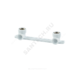 Планка монтажная PP-R белая Дн 25х1/2" ВР под смеситель с водорозетками VALFEX 10124025