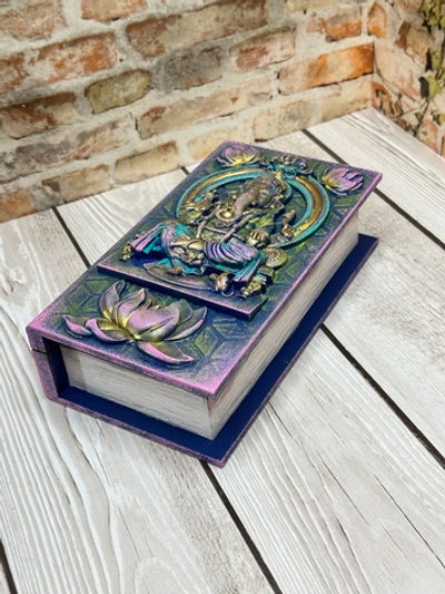 Шкатулка-книга "Ганеша"2