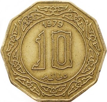 10 динаров 1979 Алжир