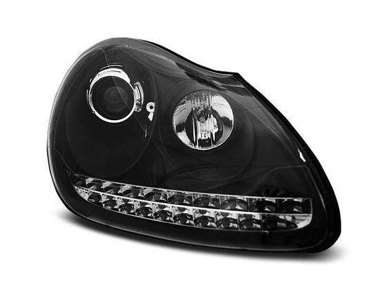 Передние фары Porsche Cayenne 955 daylight black hid xenon