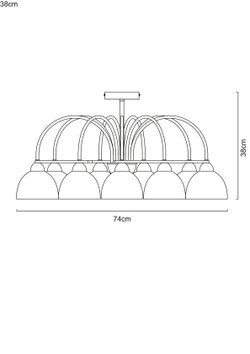 Люстра потолочная Arte Lamp Palermo A6057PL-8CC