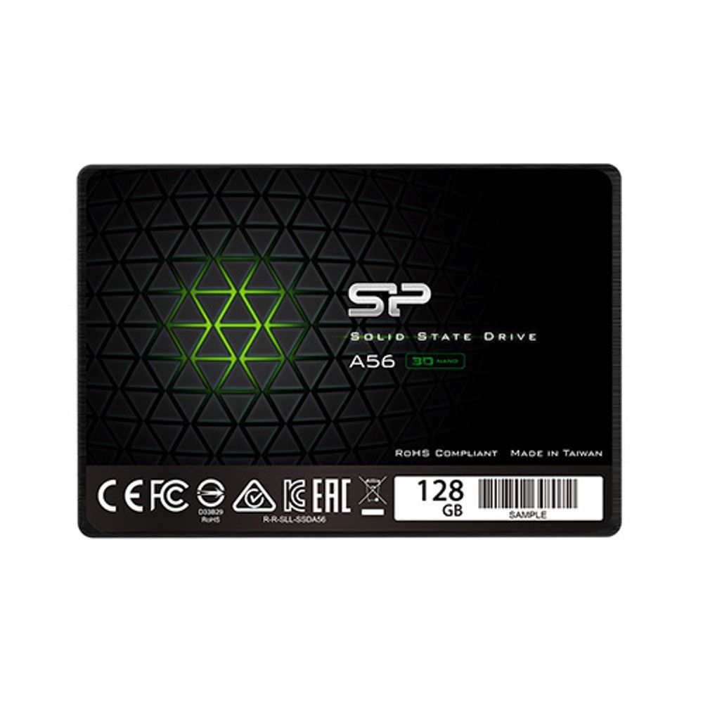 Твердотельный диск 128GB Silicon Power A56, 2.5", SATA III [R/W - 560/530 MB/s] TLC, Phison