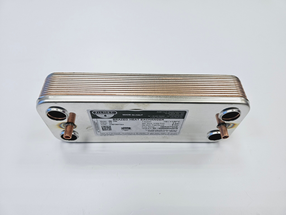 Теплообменник ГВС ZILMET (12пл.) для HAIER L1P15(20)-F21S(T) (арт. A01011)