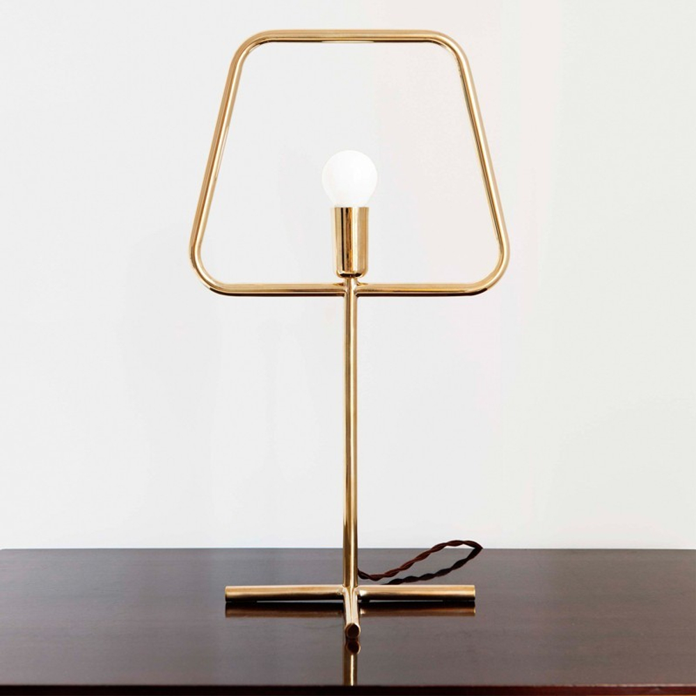 настольная лампа Adolfo Abejon Brass Slim S Table Lamp
