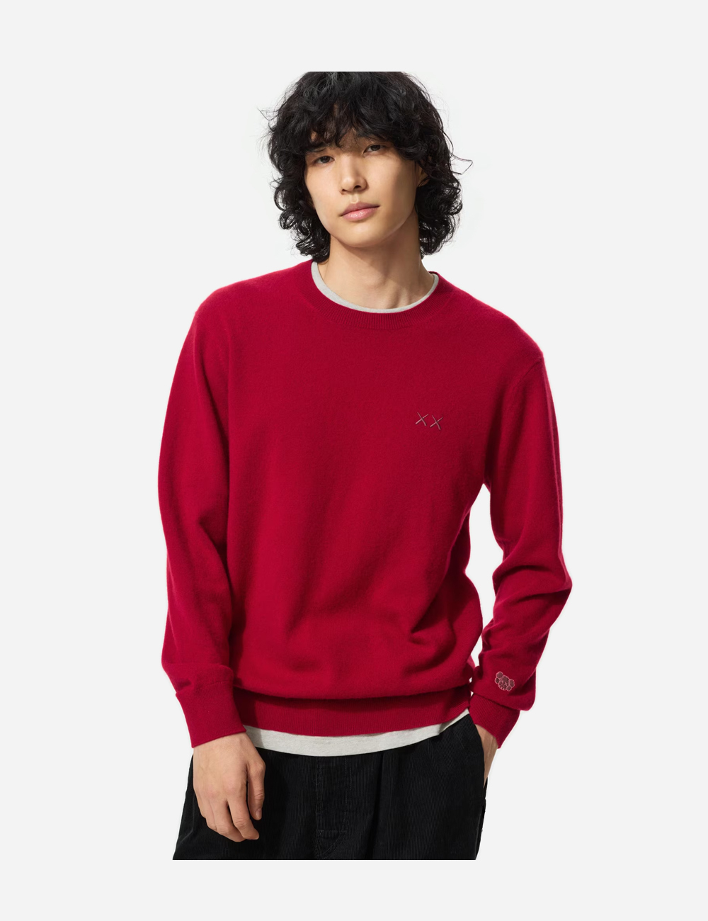 UNIQLO x KAWS Cashmere Sweater "Red"