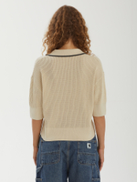 Женская Рубашка Open-collar Mesh Knit