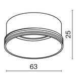Кольцо декоративное для светильника Maytoni UNITY Focus LED RingL-20-W