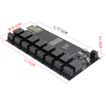 T-Relay-8 — плата ESP32, оснащенная 8-ью реле