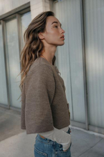 Короткая вязаная кофта - ZARA