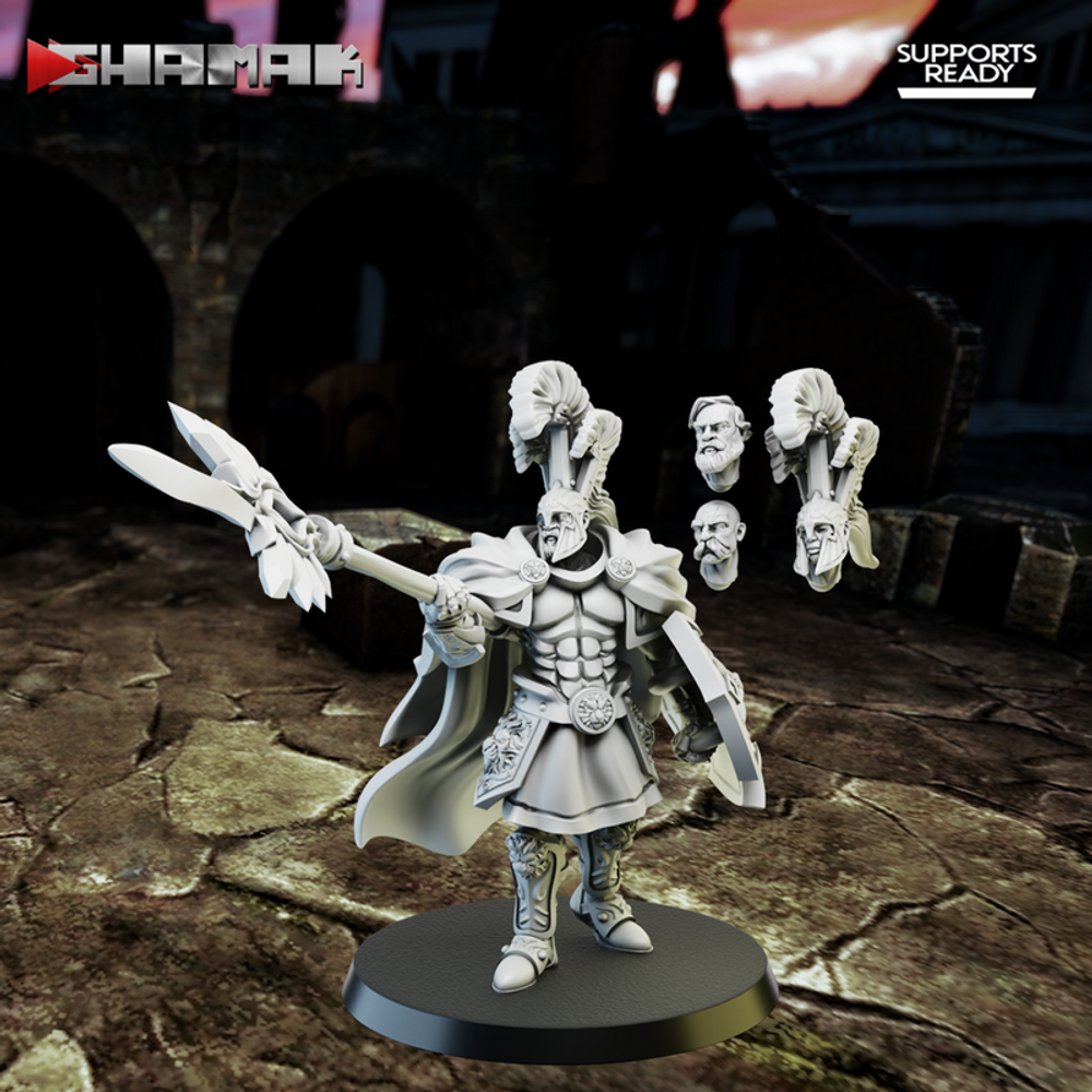 Grand Alliance Order Stormcast Eternal Vindictors Воитель с копьём №2 миниатюра для dnd, днд, pathfinder, фентези, Настольная игра, НРИ, Варгейм, РПГ