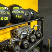 Гиря обрезиненная с хромированной ручкой PROFI-FIT  6 кг