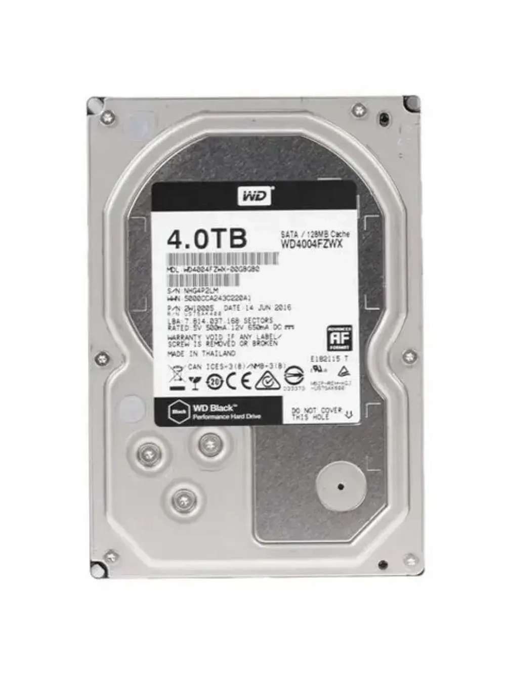 3.5" 4 ТБ Жетский диск Black WD4004FZWX