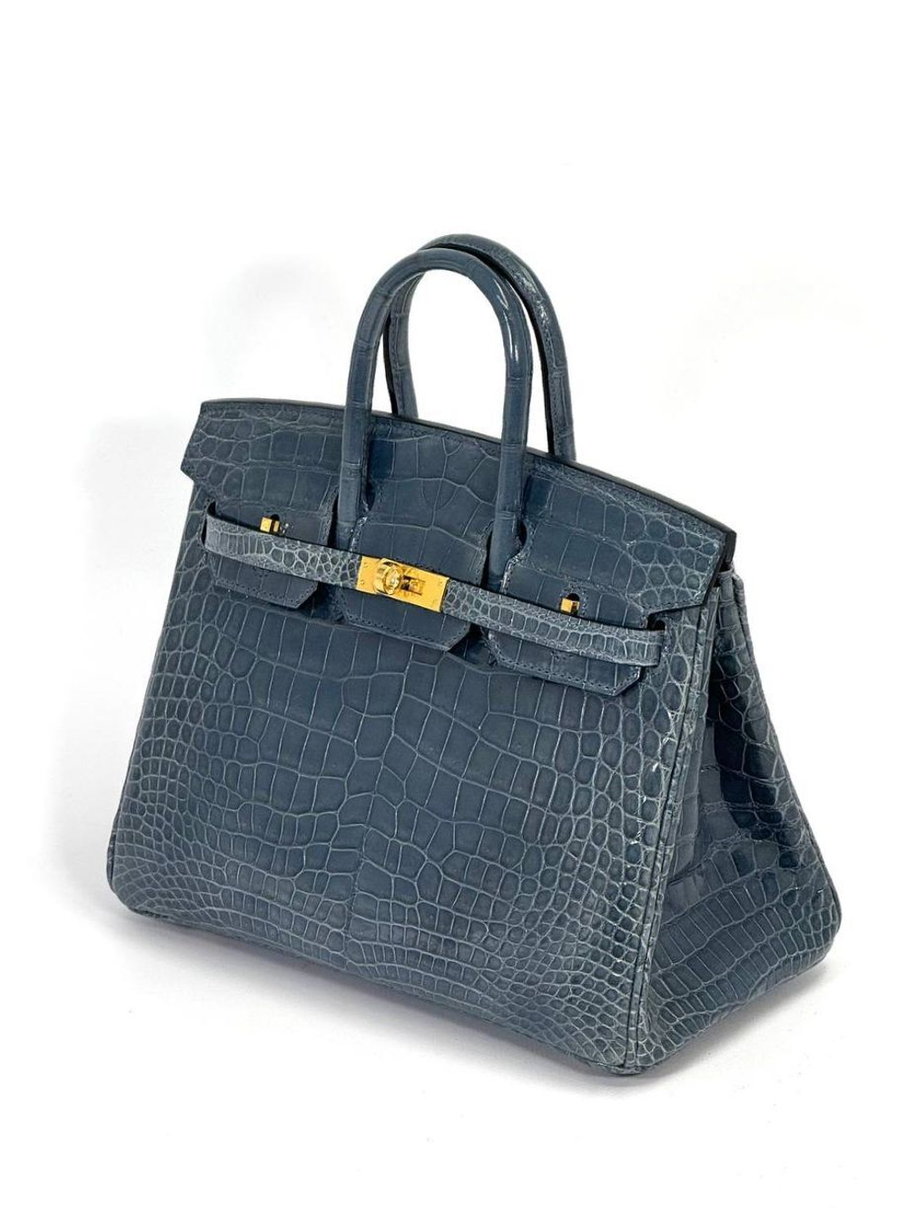 Сумка Hermes из кожи крокодила 25 см
