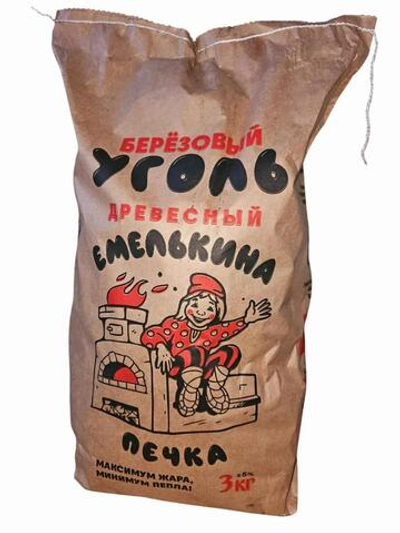 Уголь березовый 3 кг.