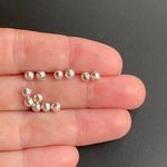 Бусина граненая Диско 4х3,6 мм серебро 925
