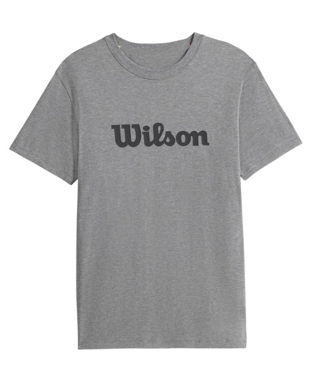 Мужская теннисная футболка Wilson Team Graphic - серый