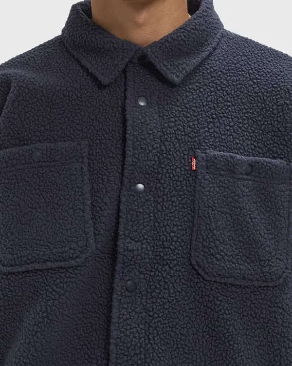 Рубашка утепленная мужская LEVI'S SHERPA SOFT WORKER NIGHTFALL NAVY SHERPA
