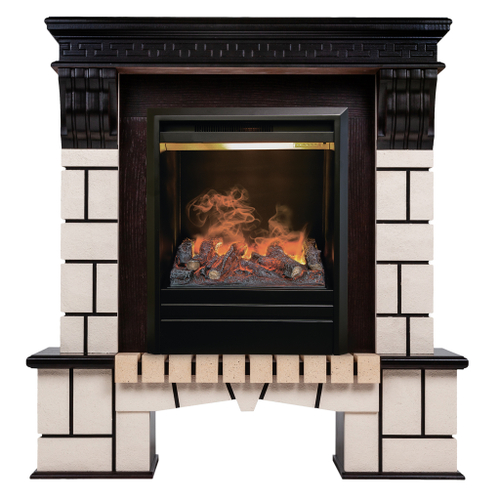 Каминокомплект Real Flame Stone AO-297 с очагом 3D Olympic