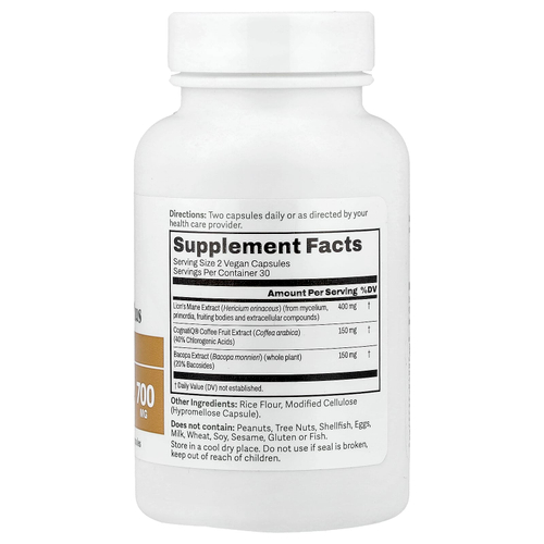 Dr. Murray's, Lion's Mane Plus, 60 веганских капсул