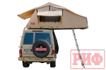 Палатка на крышу автомобиля РИФ Soft RT02-120, тент песочный, 120х240х115 см