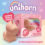 Персиковый клиторальный стимулятор 11см с режимом пульсации Unihorn Heart Throb UNIHT