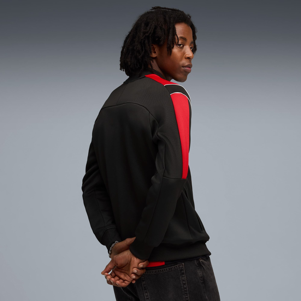 PUMA X SCUDERIA FERRARI МУЖСКАЯ СПОРТИВНАЯ КУРТКА MT7, ЧЕРНЫЙ