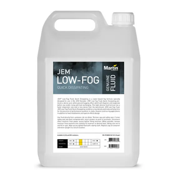 JEM Low-Fog Fluid Quick Dissipating