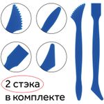 Набор для лепки: доска пластиковая А4 +2 стека, красный, Гамма