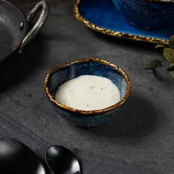 Соусник 80 мл d 7,6 см h4 см круглый фарфор Aqua Blue P.L. Proff Cuisine [6]