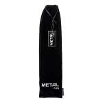 Серебристая анальная втулка 45см с бело-розовым хвостом размер M ToyFa Metal 712028-M