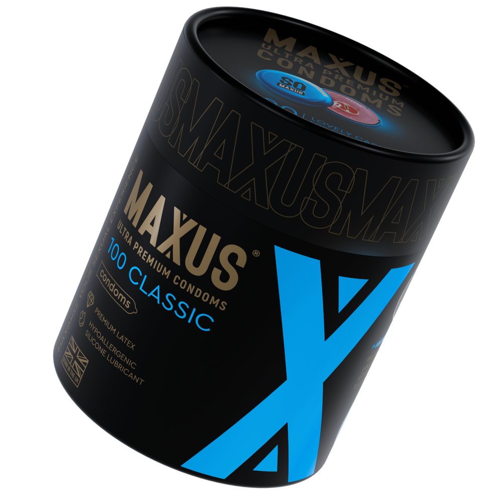 Презервативы MAXUS Classic №100 в железном кейсе, классические X-edition, 100 шт