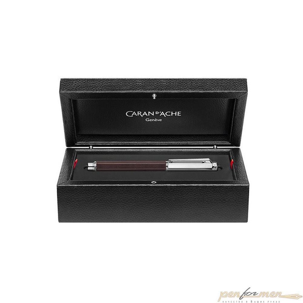 Перьевая ручка Carandache Varius Ebony Silver Plated перо 18K (4490.076)