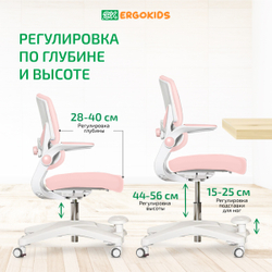 Стул для школьника Ergokids Trinity Y-617 c подлокотниками