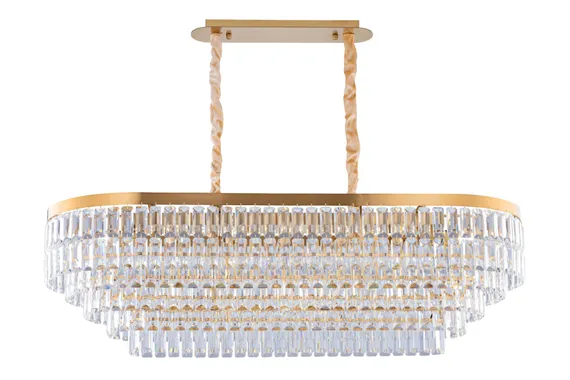 Люстра подвесная NewRgy 2752P/19A PLATING BRASS+CLEAR, 19×40 Вт, прозрачная и латунная